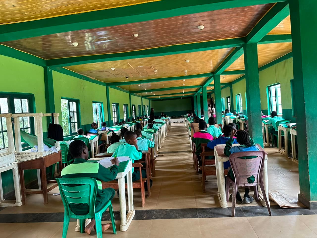Students at Adejare International Secondary School