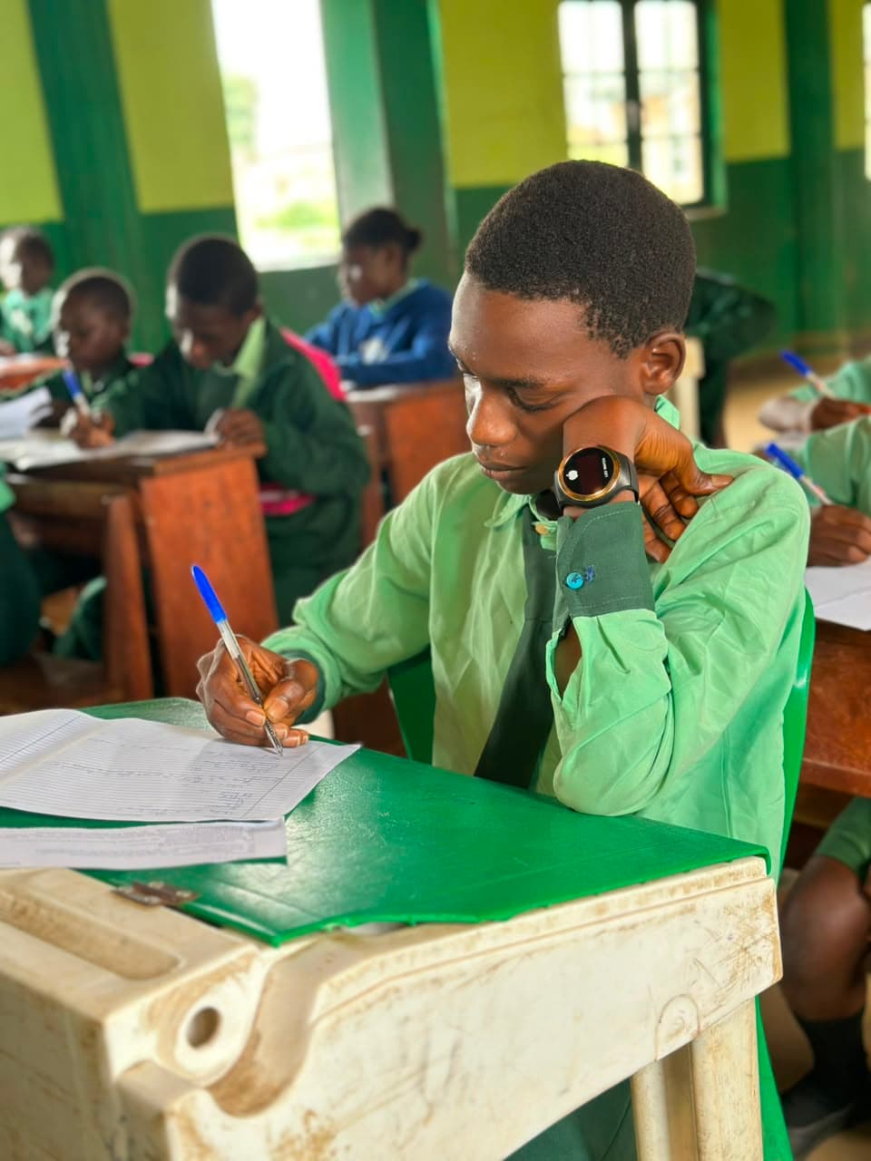 Student in the classroom
